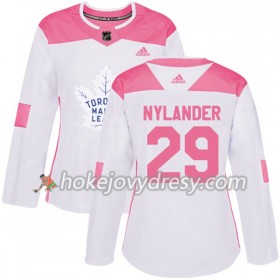 Dámské Hokejový Dres Toronto Maple Leafs William Nylander 29 Bílá 2017-2018 Adidas Růžová Fashion Authentic